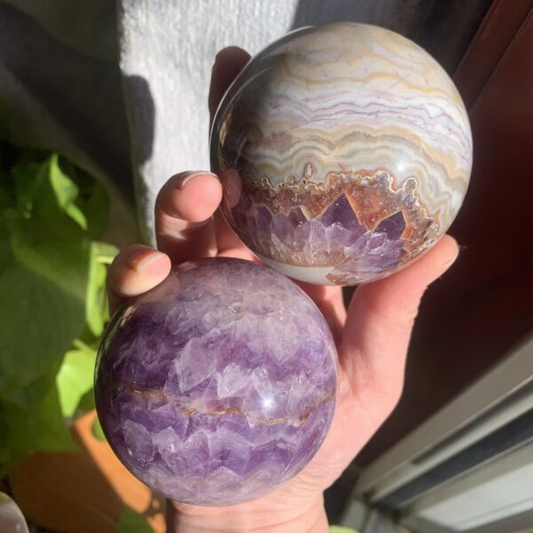 Amethyst Mexican Agate Sphere Natural Crystal China Supplier Donghai