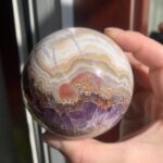 Amethyst Mexican Agate Sphere Natural Crystal China Supplier Donghai