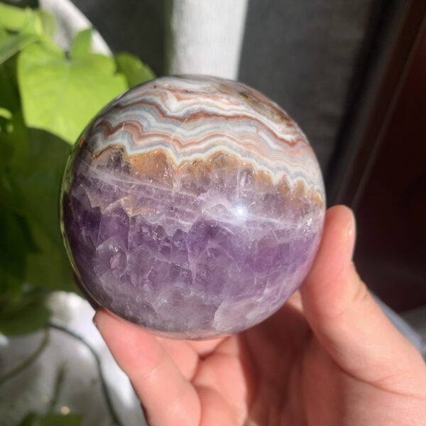 Amethyst Mexican Agate Sphere Natural Crystal China Supplier Donghai