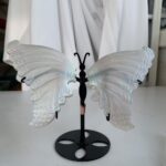 Aura Selenite Butterfly Wings On Stand Angel Aura Coated Crystal Butterfly Home Decoration