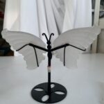 Aura Selenite Butterfly Wings On Stand Angel Aura Coated Crystal Butterfly Home Decoration