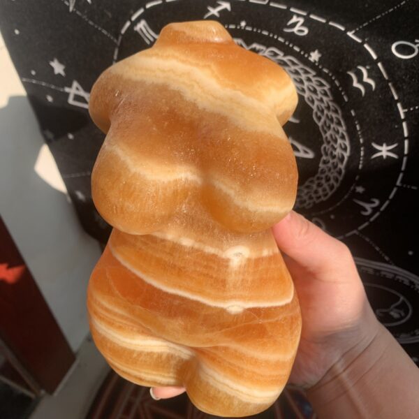 Banded Calcite Fat Female Body Wholesale Crystal Goddess Torso Bulk