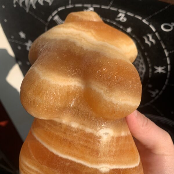 Banded Calcite Fat Female Body Wholesale Crystal Goddess Torso Bulk