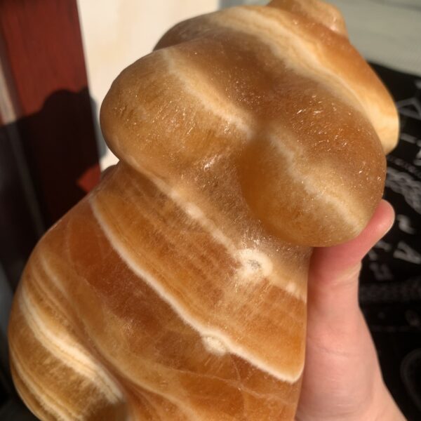 Banded Calcite Fat Female Body Wholesale Crystal Goddess Torso Bulk