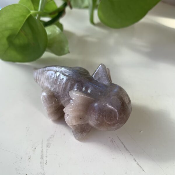 Blue Moonstone Salamander Wholesale Natural Crystal Salamander Carving