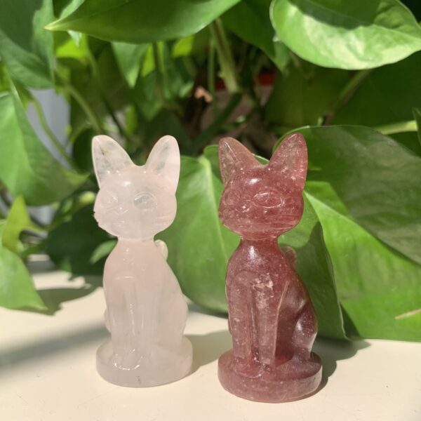 Crystal Luna Cat Heart Chakra Love Attraction Cat Lady Spiritual Decor