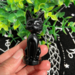 Crystal Luna Cat Heart Chakra Love Attraction Cat Lady Spiritual Decor