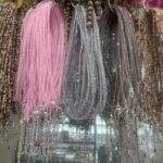 Gemstone Necklace Dainty Crystal Necklace Tiny Faceted Beaded Jewelry