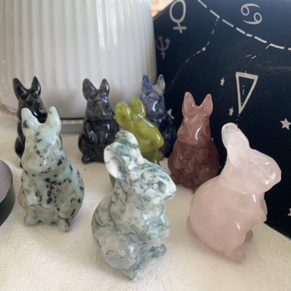 Natural Crystal Rabbit Mixed Stones Bulk Crystal Rabbit for Healing Decor Gift