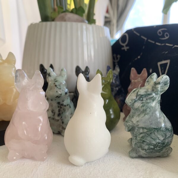 Natural Crystal Rabbit Mixed Stones Bulk Crystal Rabbit for Healing Decor Gift