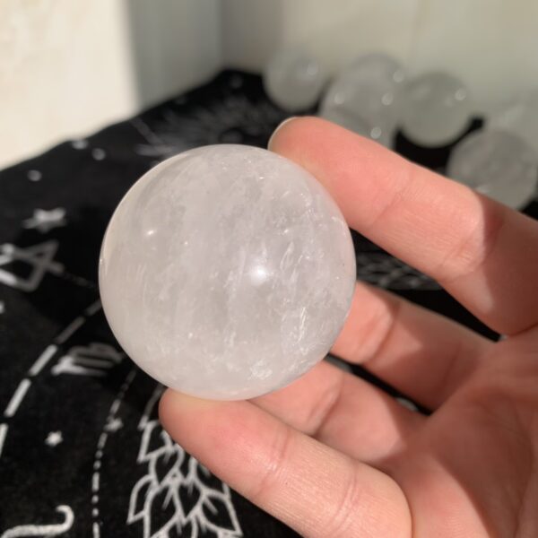 Optical Calcite Sphere Wholesale Small Iceland Spar Sphere Bulk Natural Crystal