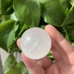 Optical Calcite Sphere Wholesale Small Iceland Spar Sphere Bulk Natural Crystal