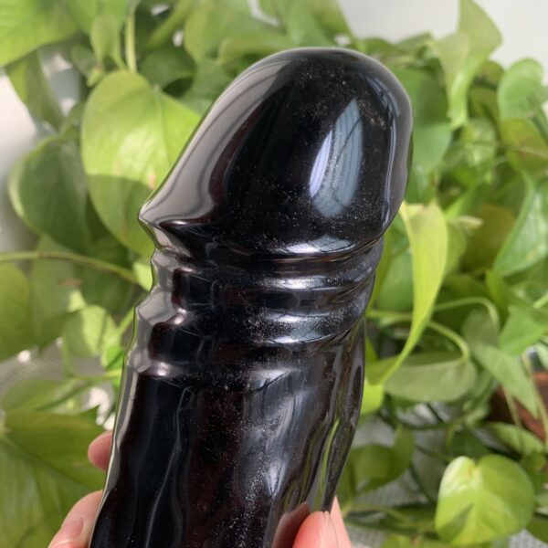 Large Obsidian Penis Natural Crystal Dildo Decoration Gift Collection