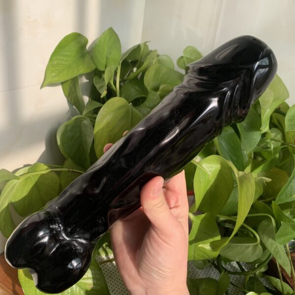 Large Obsidian Penis Natural Crystal Dildo Decoration Gift Collection