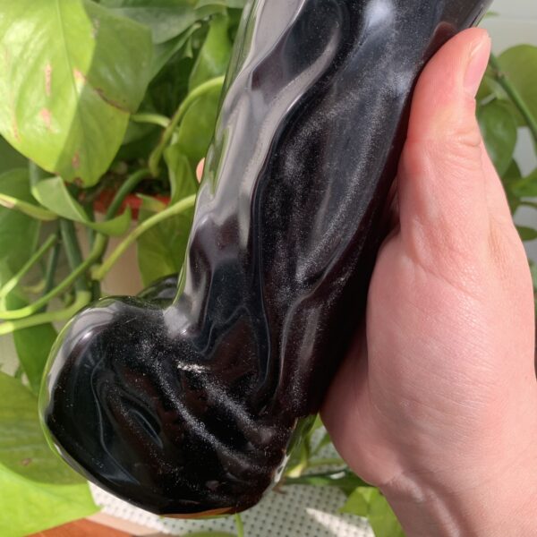 Large Obsidian Penis Natural Crystal Dildo Decoration Gift Collection