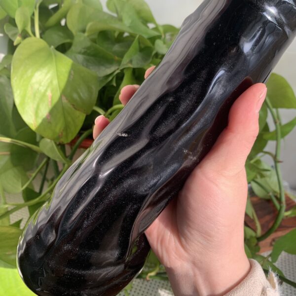 Large Obsidian Penis Natural Crystal Dildo Decoration Gift Collection