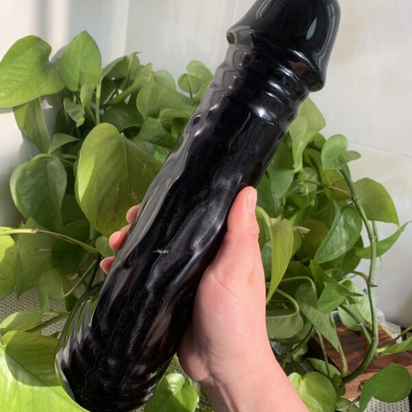 Large Obsidian Penis Natural Crystal Dildo Decoration Gift Collection