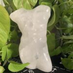 Large Clear Quartz Male Torso Statue Natural Crystal Male Body Figurine for Strength