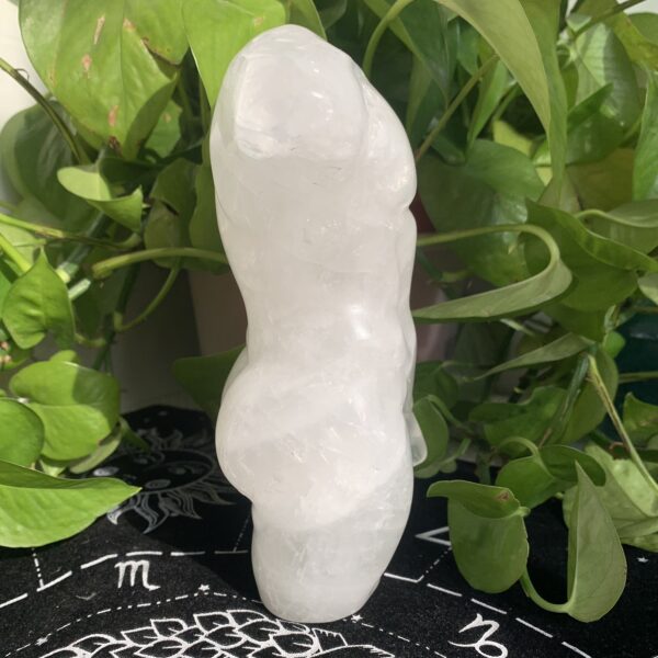 Large Clear Quartz Male Torso Statue Natural Crystal Male Body Figurine for Strength