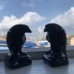Black Obsidian Raven Crystal Crow Protection Grounding Spiritual Decor