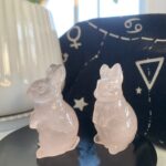 Small Rose Quartz Rabbit Wholesale Small Crystal Rabbit for Love Energy Home Decor Gifts