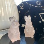Small Rose Quartz Rabbit Wholesale Small Crystal Rabbit for Love Energy Home Decor Gifts