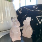 Small Rose Quartz Rabbit Wholesale Small Crystal Rabbit for Love Energy Home Decor Gifts