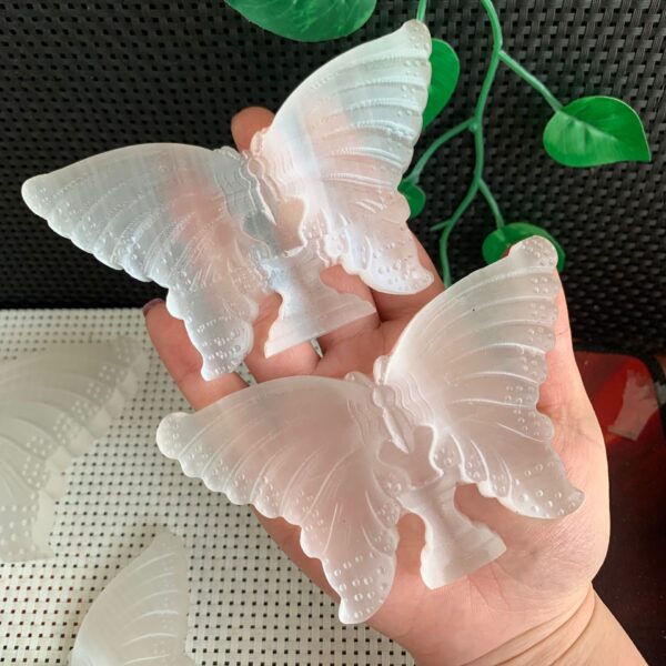 Selenite Butterfly Self Standing Crystal Healing Decor Energy Cleansing