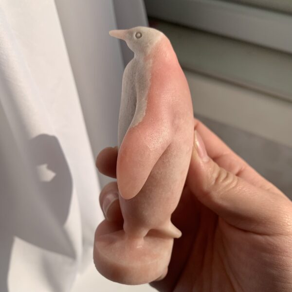 Natural Pink Opal Penguin Carving Wholesale Crystal Penguin Healing Animal