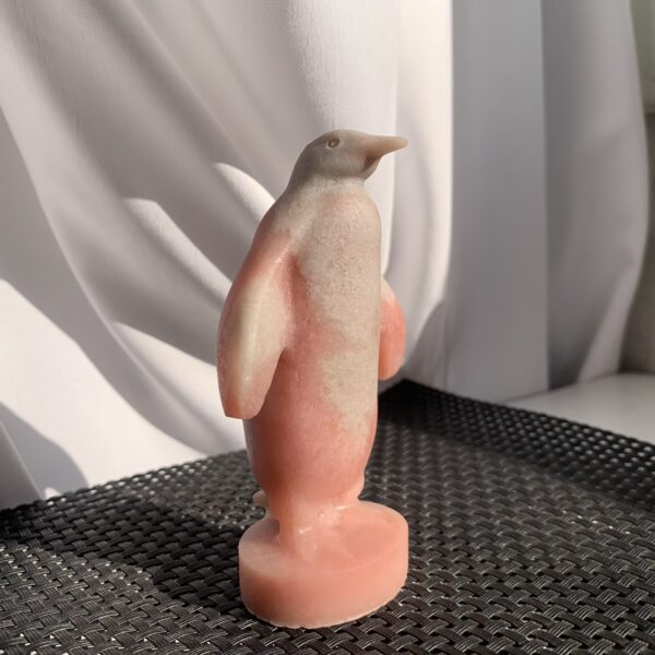 Natural Pink Opal Penguin Carving Wholesale Crystal Penguin Healing Animal